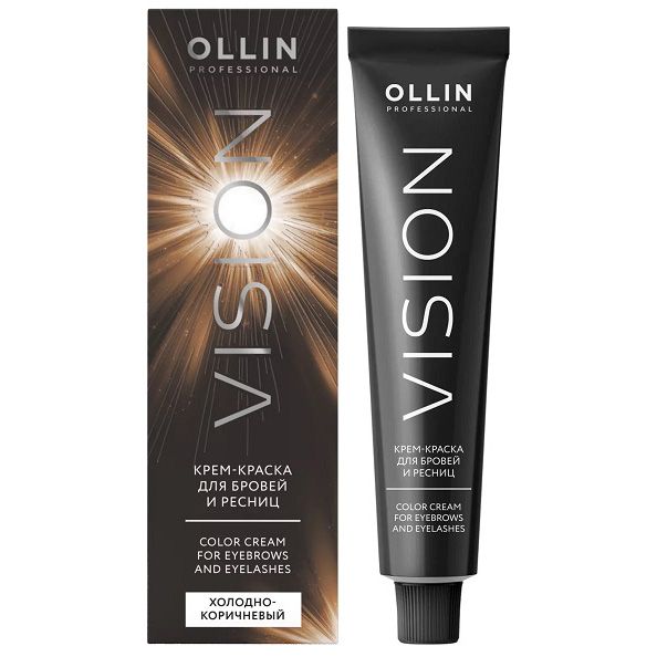 VISION eyebrow and eyelash cream-color (Cold brown) OLLIN 20 ml